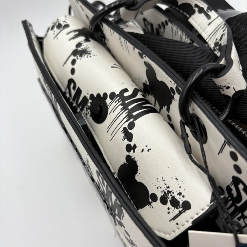 Steve Madden Bevelyn Satchel Halloween White & Black Bleeding Hearts Ear… - Picture 8 of 10